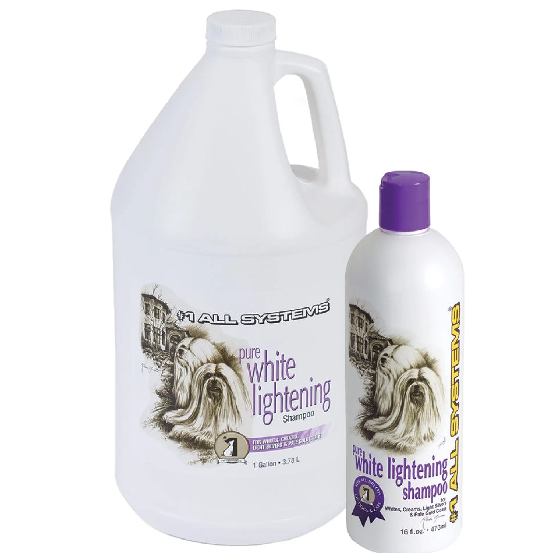 #1 All Systems Pure White Lightening Dog Grooming Shampoo