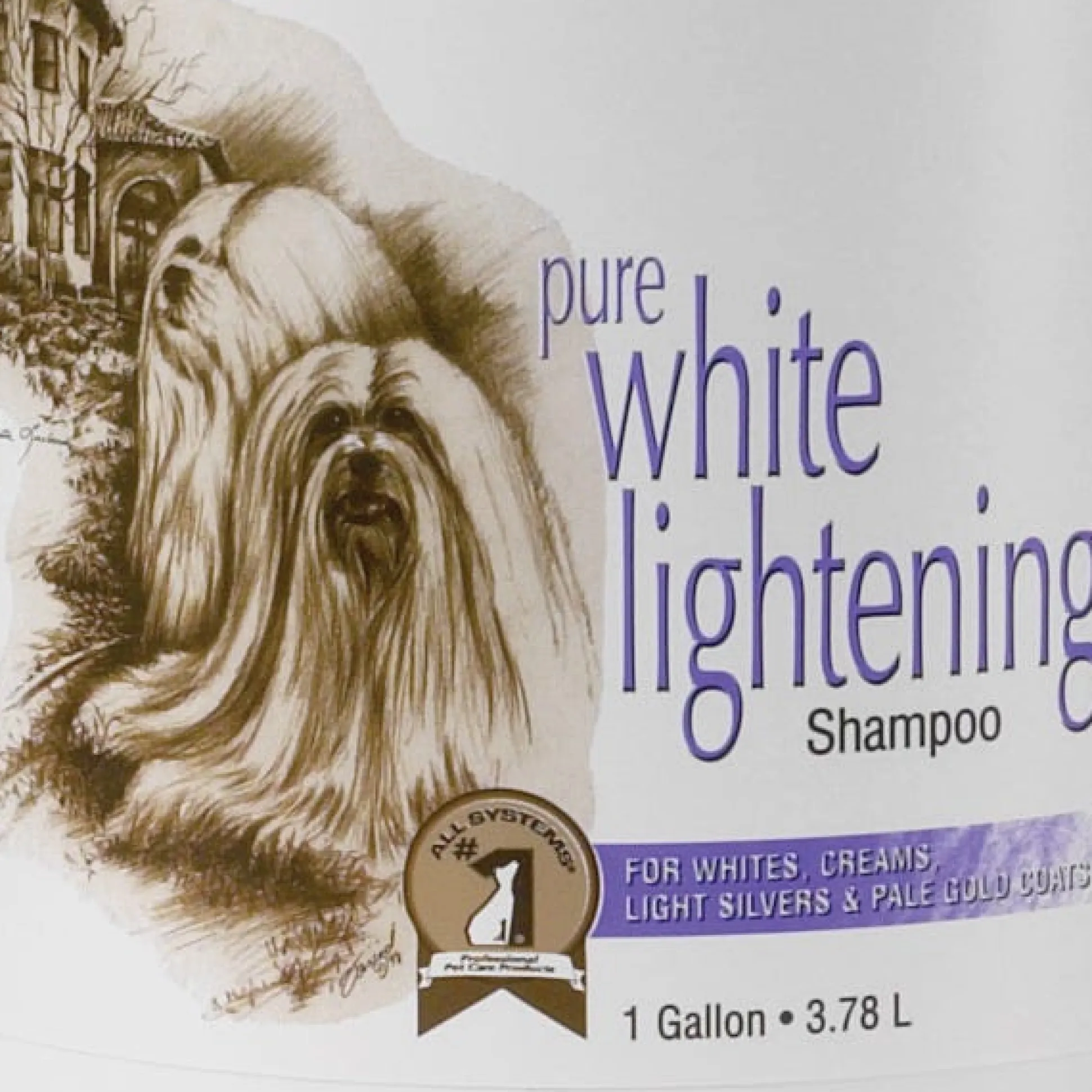 #1 All Systems Pure White Lightening Dog Grooming Shampoo