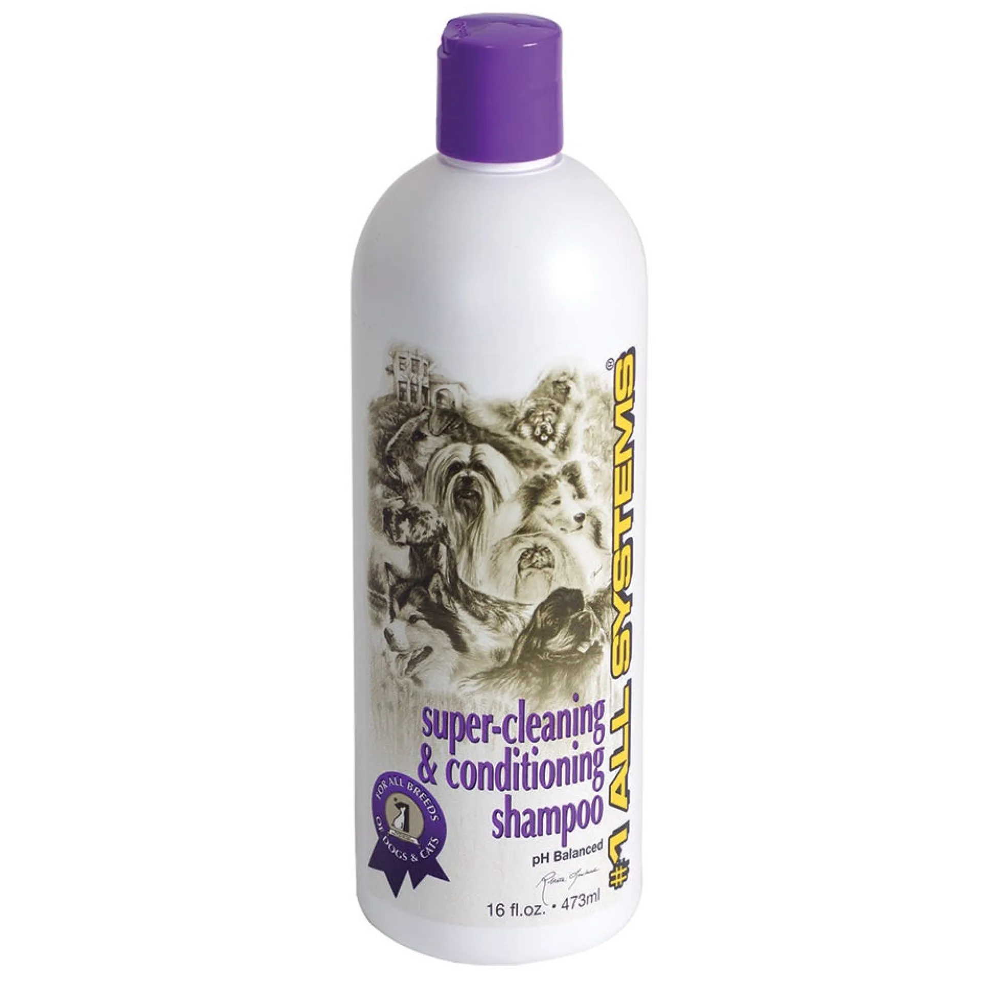 #1 All Systems Super Clean & Conditioning Dog Grooming Shampoo