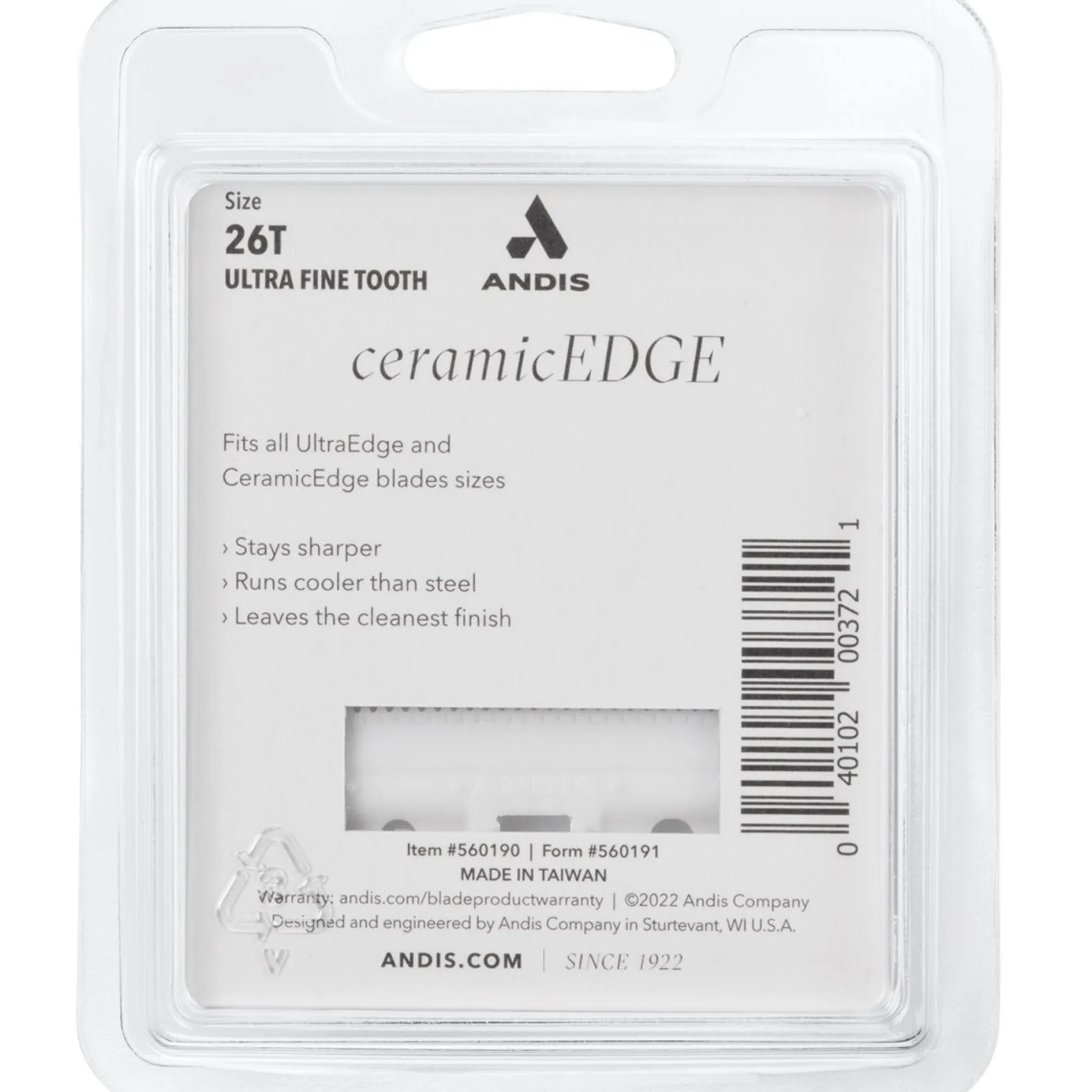 Andis Ceramic 26T Ultra Fine Cutters