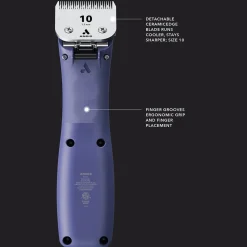 Andis eMERGE Cordless Dog Hair Clipper Purple