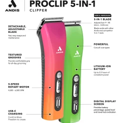 Andis ProClip 5-In-1 Cordless Clippers