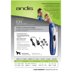 Andis ProClip Ion Blue Trimmers