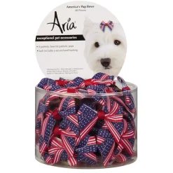 Aria Americana Pup Bow Canister 48 Pieces