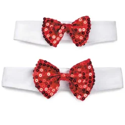 Aria Red and Black Bowtie Retail Display Strip 12-Piece