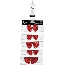 Aria Red and Black Bowtie Retail Display Strip 12-Piece