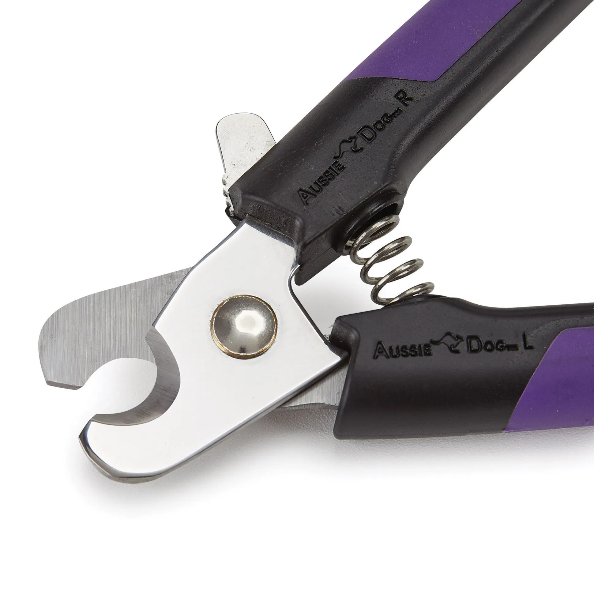 Aussie Dog Nail Clipper Large, Black-Purple