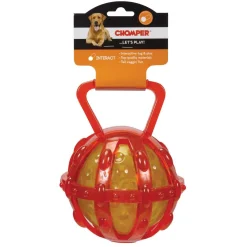 Chomper TPR Tug Toys with Caged Ball