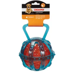Chomper TPR Tug Toys with Caged Ball