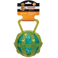 Chomper TPR Tug Toys with Caged Ball