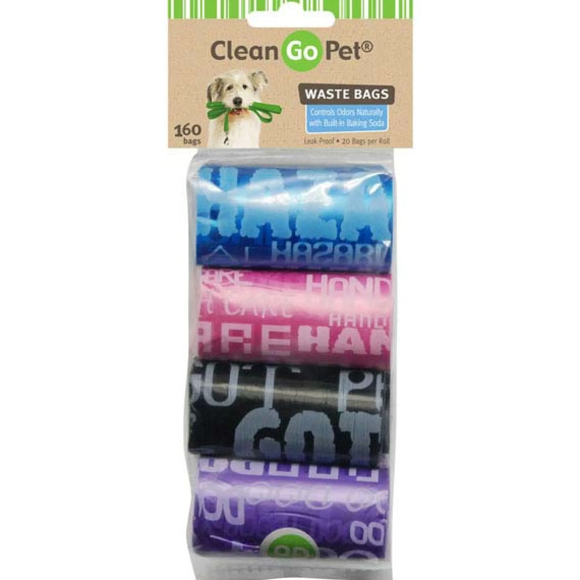 Clean Go Pet Dog Waste Bags, 8 Pack