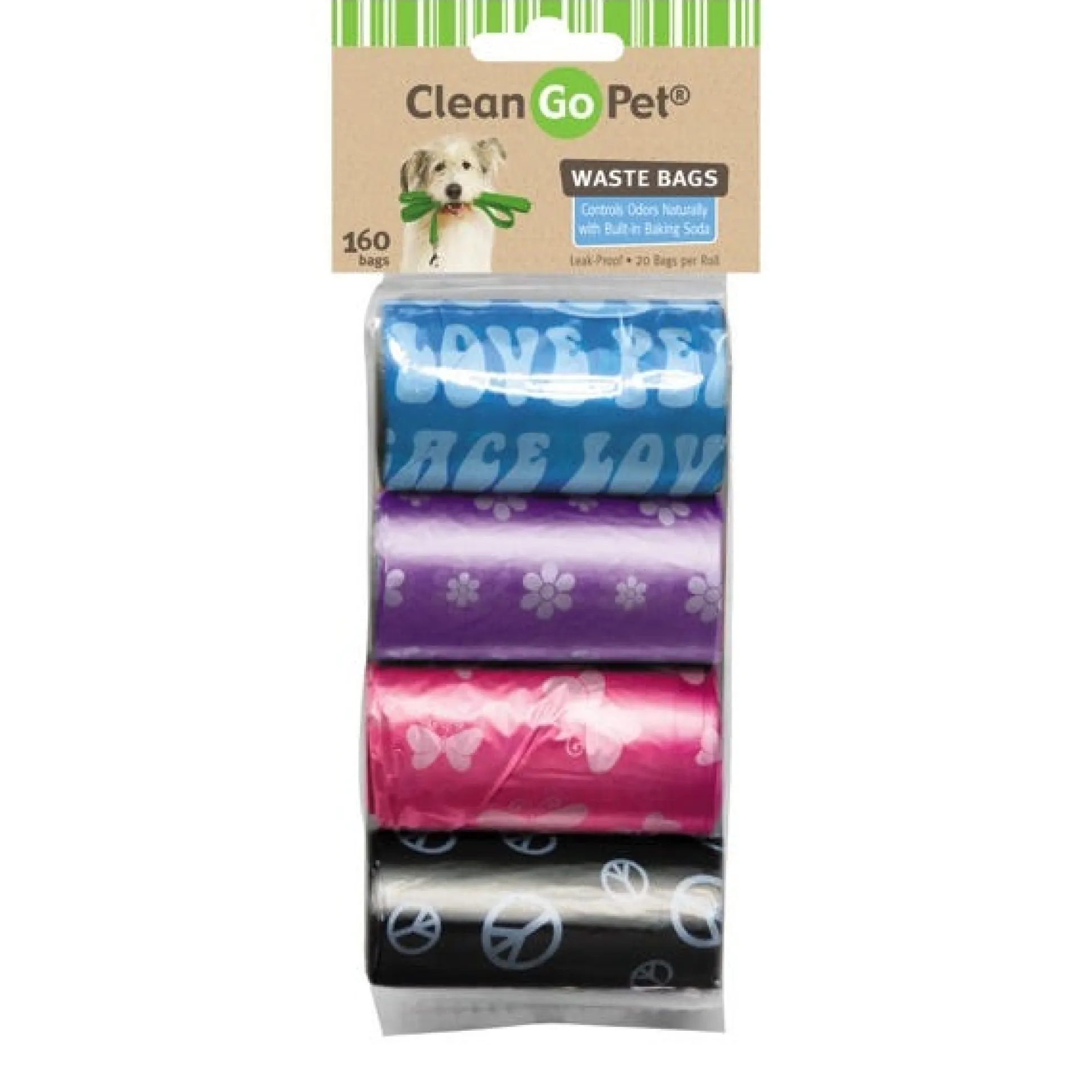 Clean Go Pet Dog Waste Bags, 8 Pack