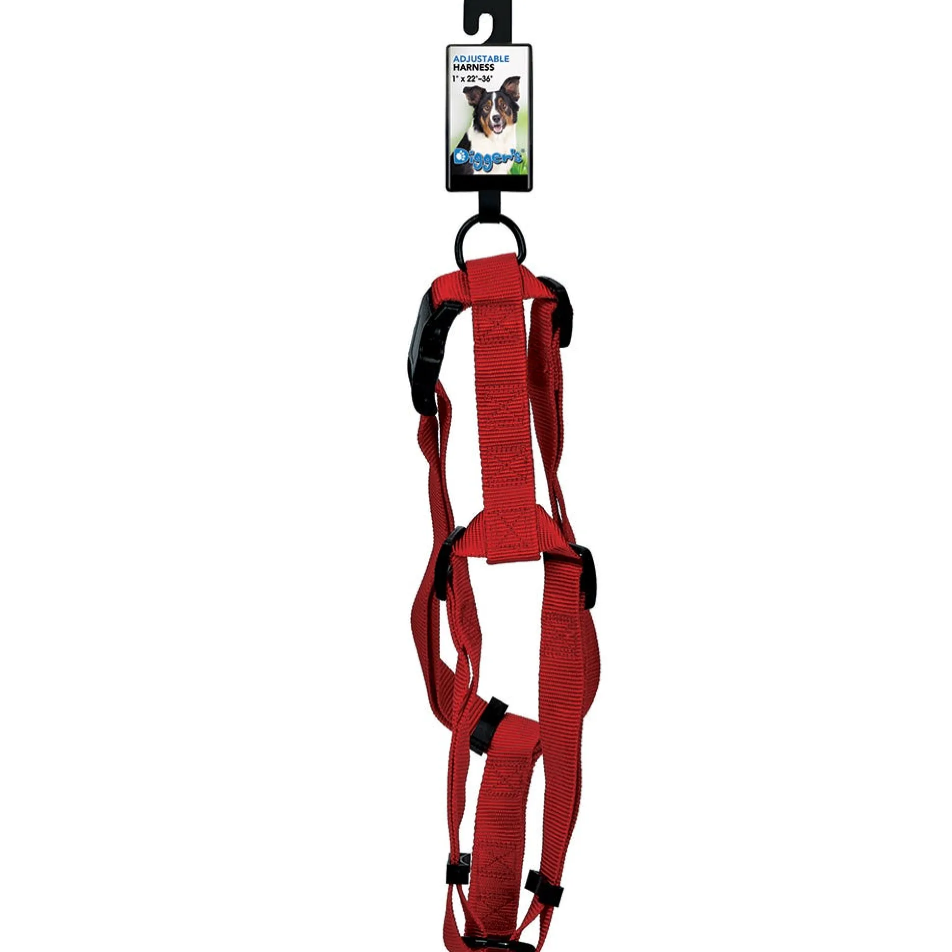 Digger's Adjustable Nylon Harness 1" x 22”–36”