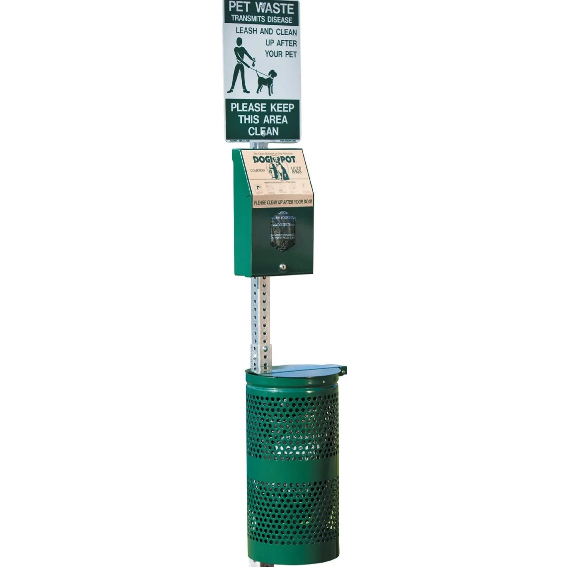 DOGIPOT Aluminum Header Pak Pet Stations
