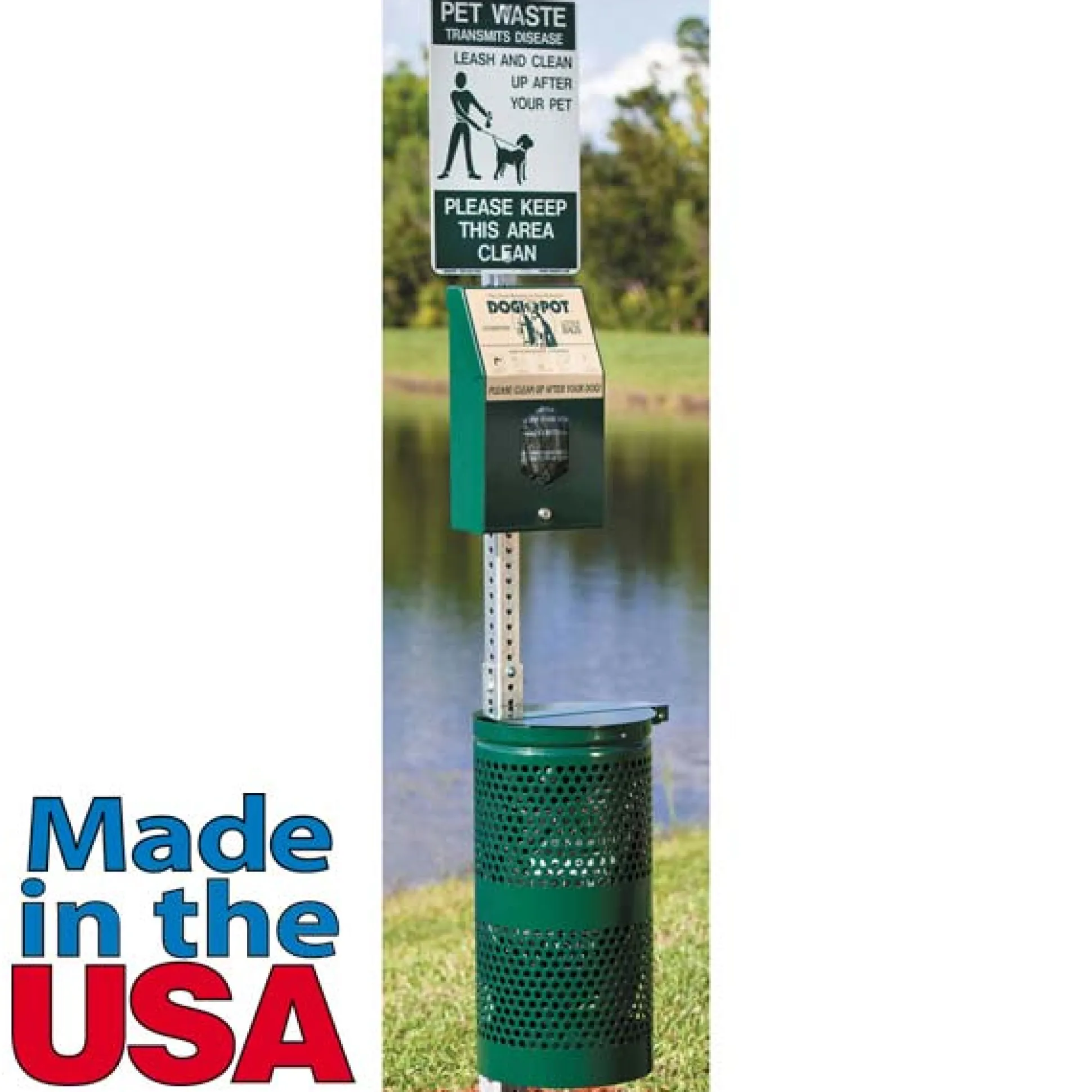 DOGIPOT Aluminum Header Pak Pet Stations