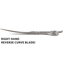 Dubl Duck Economy Stainless Steel Curved Shears-RH Reverse Curve
