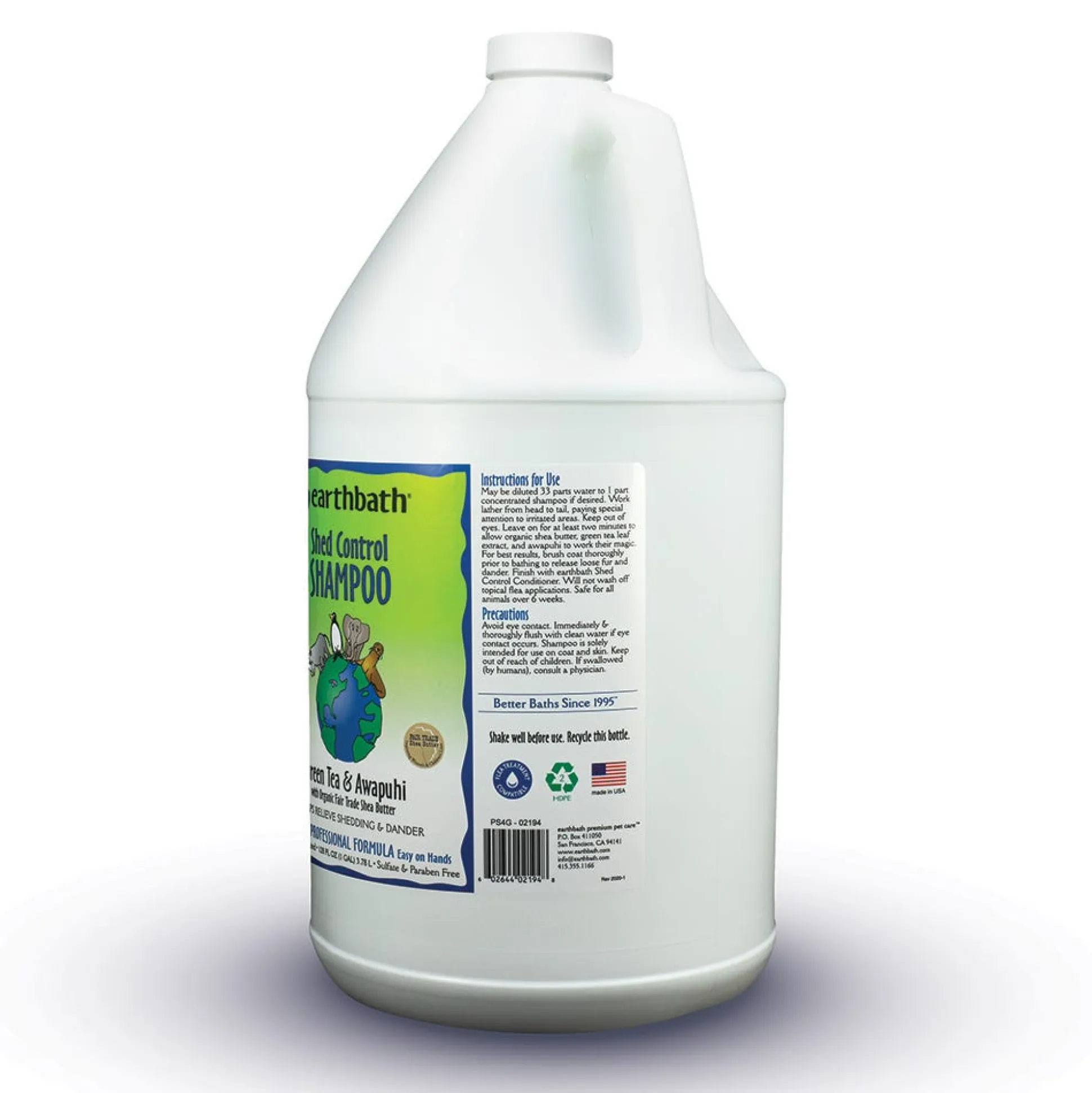 earthbath Shed Control Dog Grooming Shampoo