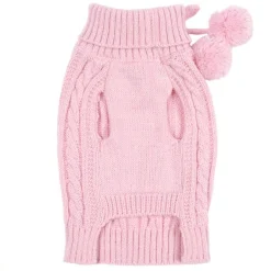 East Side Collection Pink Cable Knit Sweater