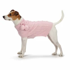 East Side Collection Pink Cable Knit Sweater