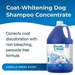 Fresh 'n Clean Snowy Coat 15:1 Dog Grooming Shampoo Gallon