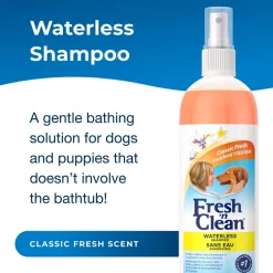 Fresh 'n Clean Waterless Classic Fresh Scent Dog Grooming Shampoo 12oz