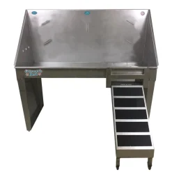 Groomer's Best ADA Compliant Stainless Steel Walk-Thru Dog Grooming Tubs