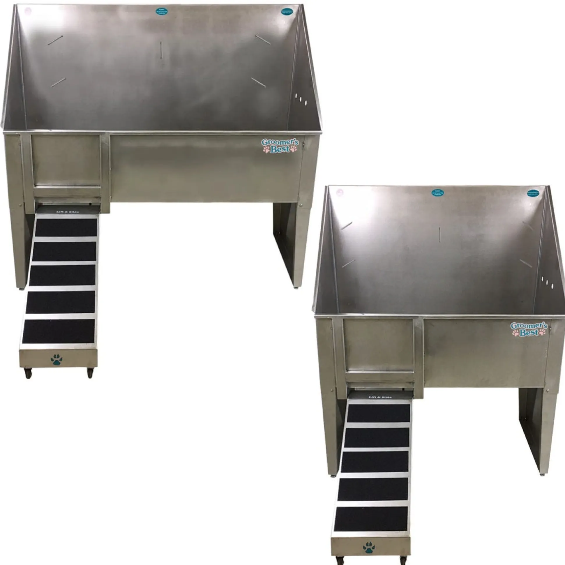 Groomer's Best Walk-Through Stainless Steel Dog Grooming Tubs