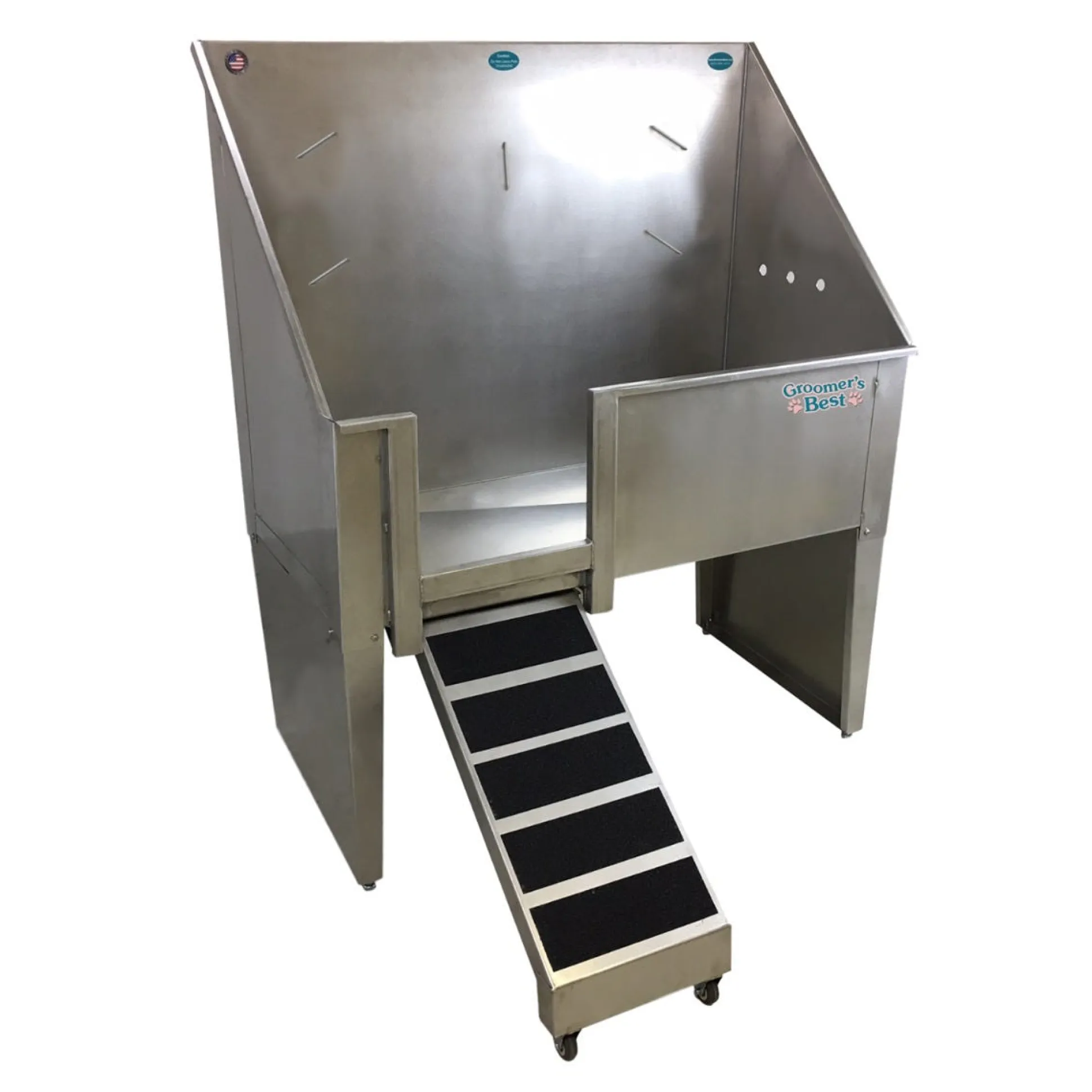Groomer's Best Walk-Through Stainless Steel Dog Grooming Tubs