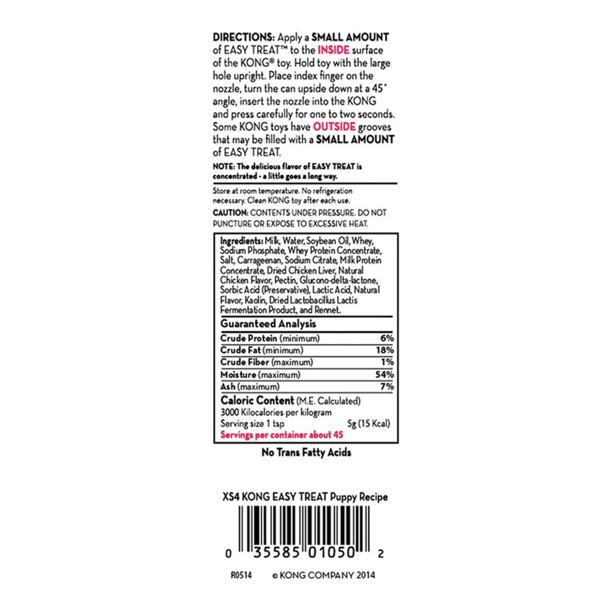 Kong Easy Treat Puppy 8oz Chicken Liver