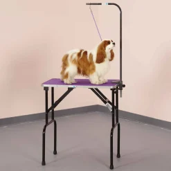 Master Equipment Dog Grooming Table w/36In Arm 30x18In Purple