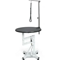 Master Equipment Easy-Lift Round Rotating Top Pneumatic Table