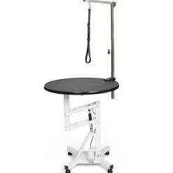 Master Equipment Easy-Lift Round Rotating Top Pneumatic Table