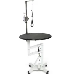 Master Equipment Easy-Lift Round Rotating Top Pneumatic Table