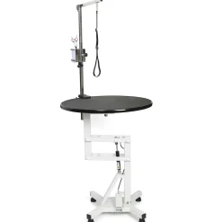 Master Equipment Easy-Lift Round Rotating Top Pneumatic Table