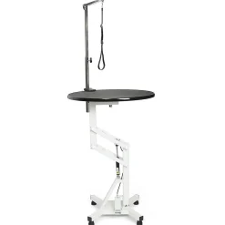 Master Equipment Easy-Lift Round Rotating Top Pneumatic Table