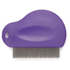 Master Grooming Tools Contoured Grip Flea Comb Purple