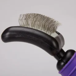 Master Grooming Tools Ergonomic Slicker Brush Med Purple