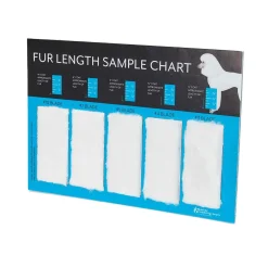 Master Grooming Tools Fur Length Sample Chart for Blades