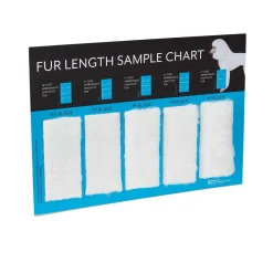 Master Grooming Tools Fur Length Sample Chart for Blades