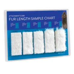 Master Grooming Tools Fur Length Chart for Attachment Combs