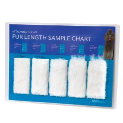 Master Grooming Tools Fur Length Chart for Attachment Combs