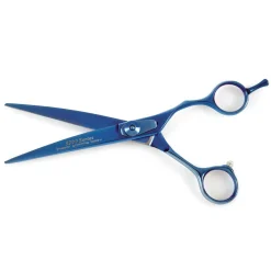 Master Grooming Tools 5200 Series Blue Titanium 6.5In Curved Shears