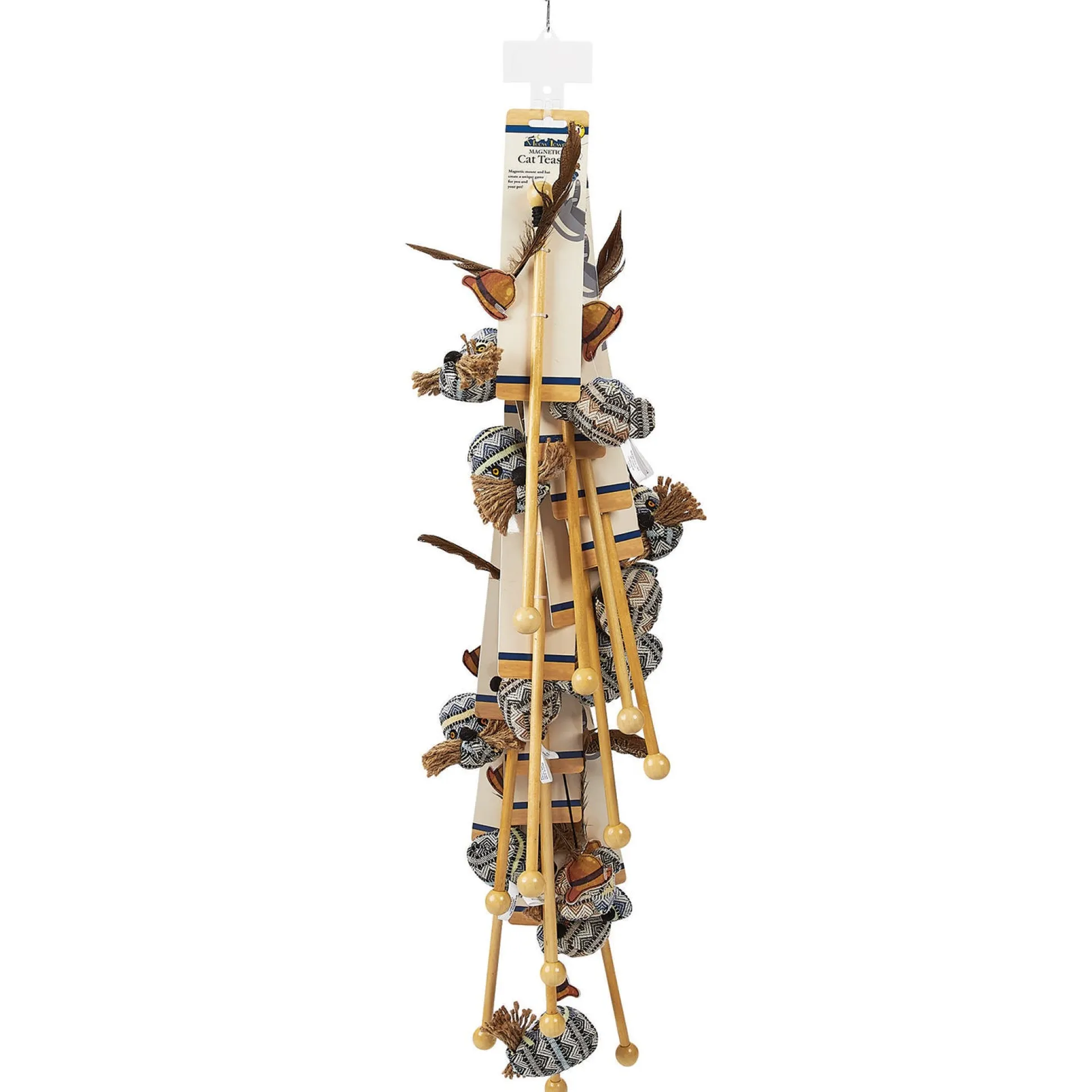 Meow Town Magnet Wands Cat Teasers Retail Display Strips