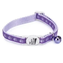 Meow Town Two-Tone Pawprint Cat Collars