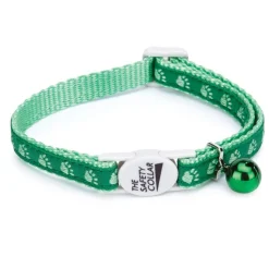 Meow Town Two-Tone Pawprint Cat Collars