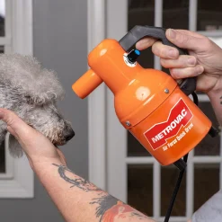 MetroVac Air Force QuickDraw VariSpeed 1.3HP Dog Dryer Orange