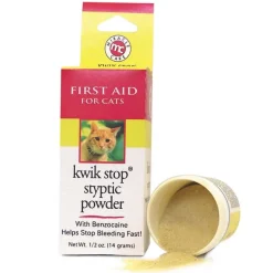 Miracle Care Kwik Stop Styptic Powder for Cats .5 oz