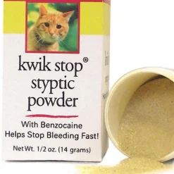 Miracle Care Kwik Stop Styptic Powder for Cats .5 oz