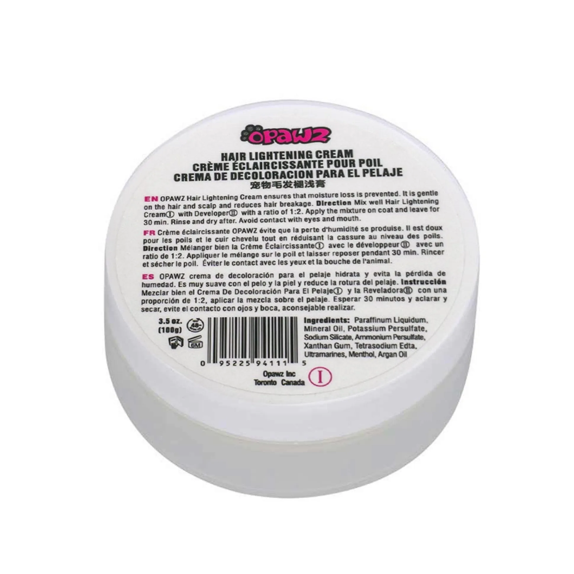 OPAWZ Hair Lightening Cream 3.52 oz