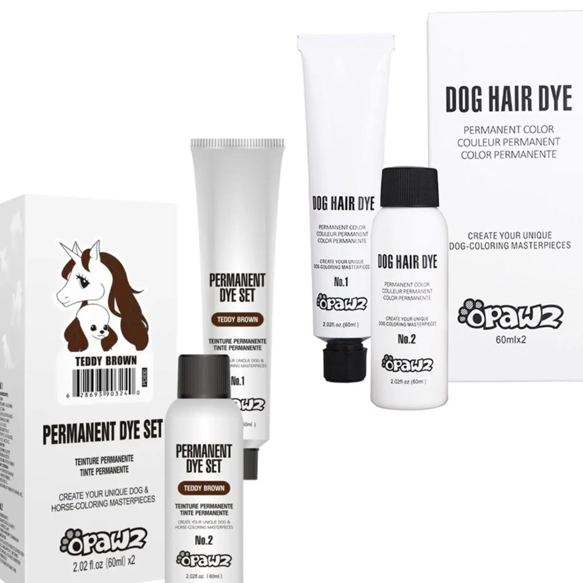 Opawz Permanent Hair Dye + Developer